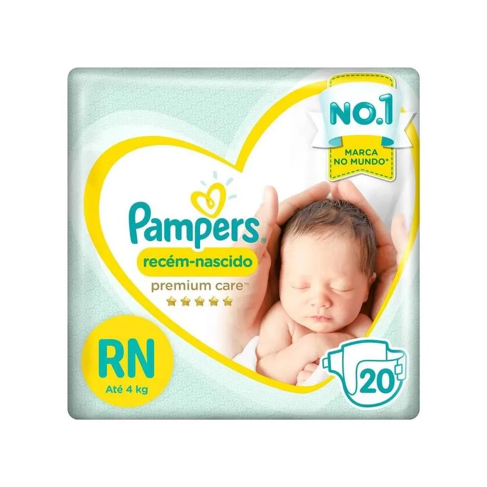 Fralda Pampers Premium Care RN 20 Unidades — Pampers