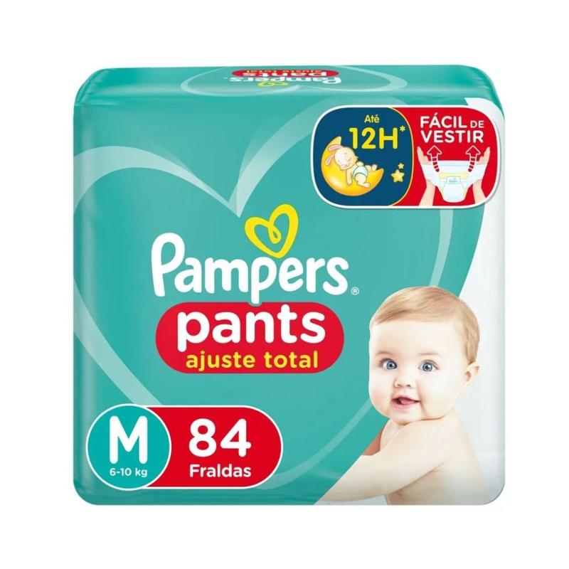 Fralda Pampers Pants Ajuste Total M 84 Unidades — Pampers